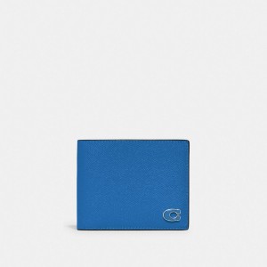 Coach 3 In 1 Wallet With Signature Canvas Interior Blu | COH866703