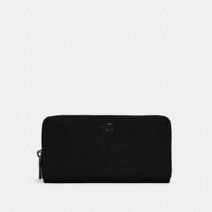 Coach Accordion Wallet With Signature Canvas Interior Nere | COH866732
