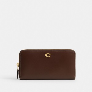 Coach Accordion Zip Wallet Marroni | COH865502