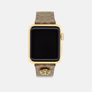 Coach Apple Watch® Strap, 38 Mm, 40 Mm And 41 Mm Marroni | COH866249