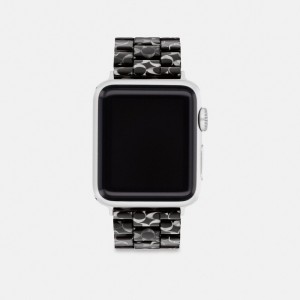 Coach Apple Watch® Strap, 38 Mm, 40 Mm And 41 Mm Nere | COH866250