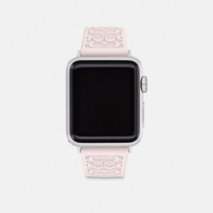 Coach Apple Watch® Strap, 38 Mm, 40 Mm And 41 Mm Rosa | COH866274