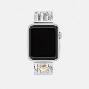 Coach Apple Watch® Strap, 38 Mm, 40 Mm And 41 Mm Grigie | COH866287