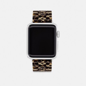 Coach Apple Watch® Strap, 38 Mm, 40 Mm And 41 Mm Ossidiana | COH866966