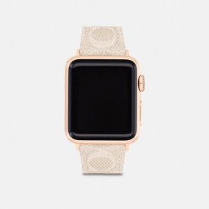 Coach Apple Watch® Strap, 38 Mm And 40 Mm Marroni | COH866252