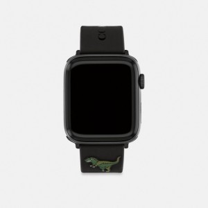 Coach Apple Watch® Strap, 42 Mm, 44 Mm And 45 Mm Nere | COH866960