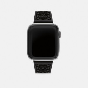 Coach Apple Watch® Strap, 42 Mm And 44 Mm Nere | COH866968