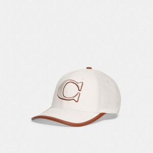 Coach Baseball Hat Bianche | COH866412