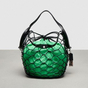 Coach Basket Bag In Regenerative Leather Nere | COH865145