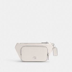 Coach Belt Bag With Signature Canvas Interior Detail Bianche | COH866674
