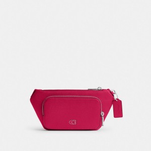 Coach Belt Bag With Signature Canvas Interior Detail Rosa | COH865189