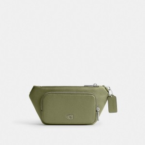 Coach Belt Bag With Signature Canvas Interior Detail Senape | COH865434