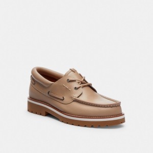 Coach Benson Boat Shoe Grigie Marroni | COH866831