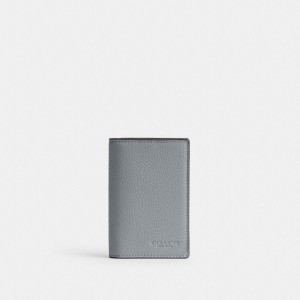 Coach Bifold Card Case Grigie Blu | COH866762