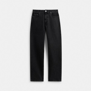 Coach Black Taper Jeans In Organic Cotton Nere | COH866946