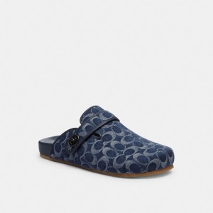Coach Blake Clog In Signature Denim Blu | COH866844