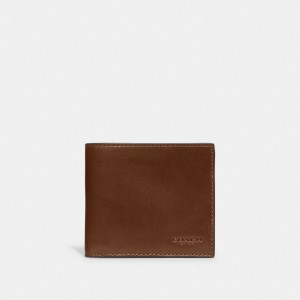 Coach Boxed Double Billfold Wallet Cioccolato | COH866698
