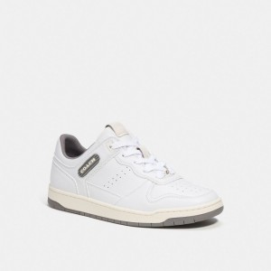 Coach C201 Low Top Sneaker Grigie Bianche | COH865817