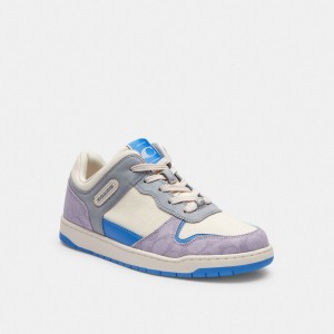 Coach C201 Low Top Sneaker In Signature Canvas Viola | COH865842