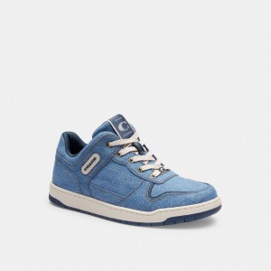 Coach C201 Low Top Sneaker Indaco Blu | COH865843