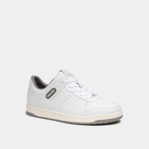 Coach C201 Sneaker Bianche Grigie | COH866812