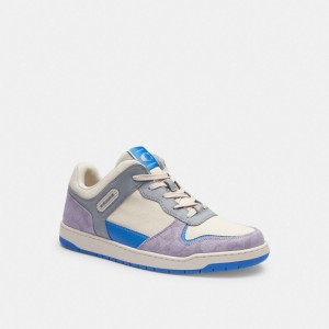 Coach C201 Sneaker In Signature Canvas Viola | COH866808