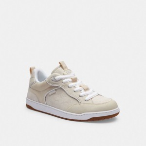 Coach C203 Sneaker In Signature Canvas Bianche | COH866785