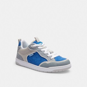 Coach C203 Sneaker In Signature Canvas Blu | COH866802