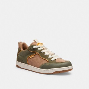 Coach C203 Sneaker In Signature Canvas Verdi | COH866779