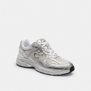Coach C301 Sneaker Metal Bianche | COH865839