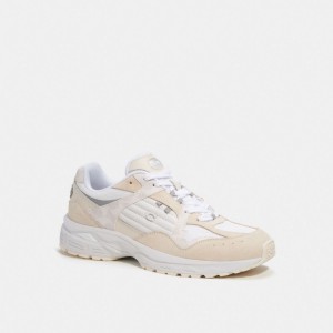 Coach C301 Sneaker With Signature Canvas Bianche | COH866792