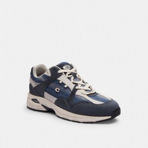 Coach C301 Sneaker With Tie Dye Blu Marino | COH866797