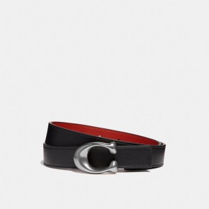 Coach C Hardware Reversible Belt, 25 Mm Nere Rosse | COH866317