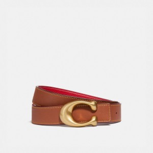 Coach C Hardware Reversible Belt, 32 Mm Rosse | COH866312