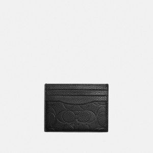 Coach Card Case In Signature Leather Nere | COH865694