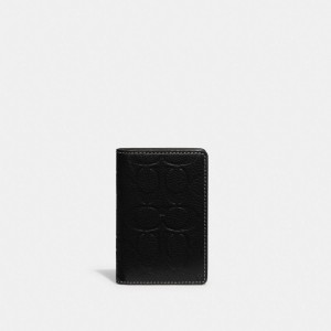 Coach Card Wallet In Signature Leather Nere | COH866759