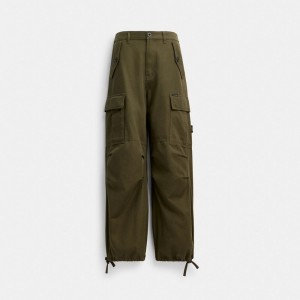 Coach Cargo Pants In Organic Cotton Verdi | COH866051