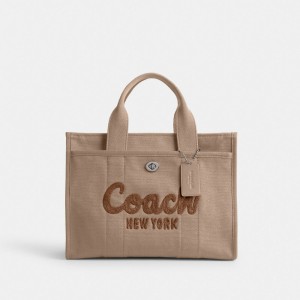Coach Cargo Tote Argento Beige Scuro | COH865055