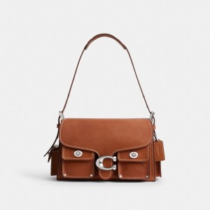Coach Cargo Turnlock Soft Tabby Argento | COH865337