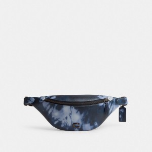 Coach Charter Belt Bag 7 With Tie Dye Print Blu Marino Colorate | COH866691