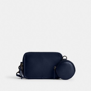 Coach Charter Crossbody With Hybrid Pouch Blu Profondo | COH866597