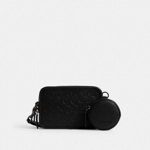 Coach Charter Crossbody With Hybrid Pouch In Signature Leather Nere | COH866599