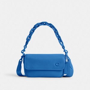 Coach Charter Flap Crossbody 18 Blu | COH866568