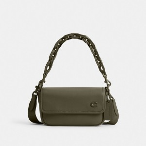 Coach Charter Flap Crossbody 18 Verdi | COH866611
