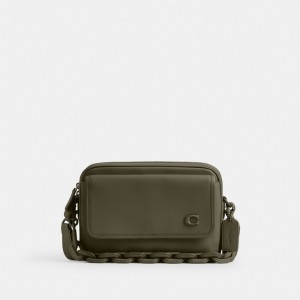 Coach Charter Flap Crossbody 24 Verdi | COH866614