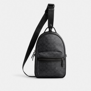 Coach Charter Pack In Signature Canvas Grigie | COH866512