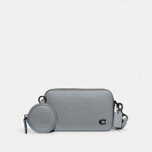 Coach Charter Slim Crossbody Grigie Blu | COH866552