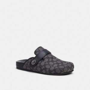 Coach Clog In Signature Jacquard Grigie Nere | COH866843