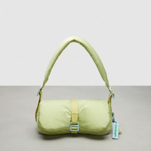 Coach Coachtopia Loop Puffy Wavy Dinky Bag Verdi Chiaro | COH864787