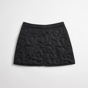 Coach Coachtopia Loop Quilted Heart Mini Skirt Nere | COH866024